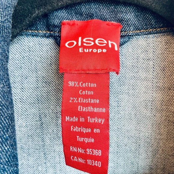 Super Cute Olsen Europe Stretch Denim Jacket - Picture 5 of 8